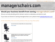 Tablet Screenshot of managerschairs.com
